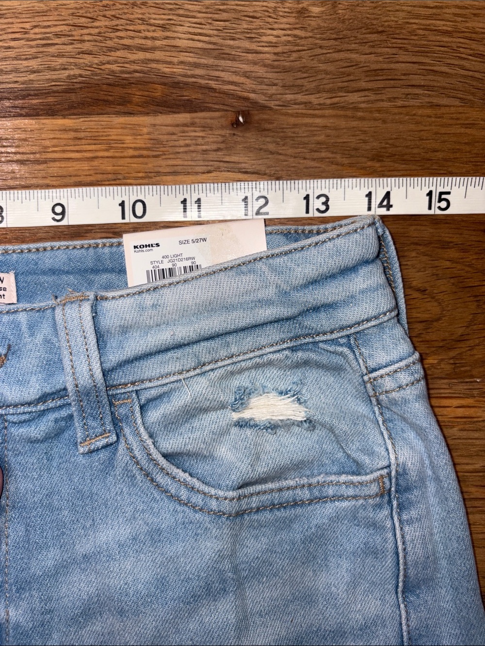 SO distressed high rise straight jeans - Picture 9 of 9